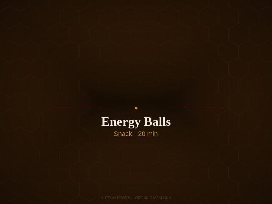 Makhana energy balls